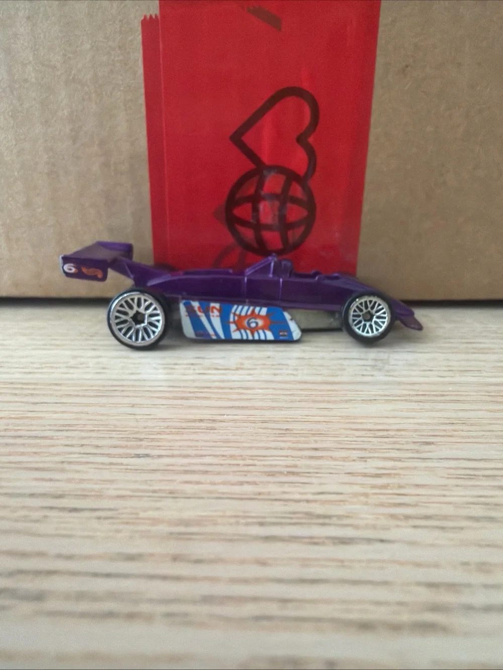 Hot Wheels 1982 Purple Race Car #6 Sun Racing F1 Grand Prix